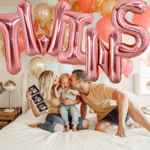 Balon Folie Metalizata Litera S, Flippy, 80 cm, Umflati cu Heliu sau Aer, Ambalaj Individual, Pai inclus, Rose Gold - Img 2