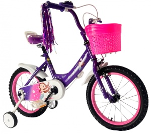 Bicicleta BRC copii 2-4 ani A1202 12" Mov - Img 1