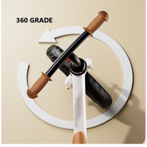 Bicicleta de Echilibru, Pentru Copii, Flippy, Fara Pedale, Cu Doua Roti, 2-6 Ani, Inaltime Reglabila, 82 x 55 x 45 cm, Alb - Img 4