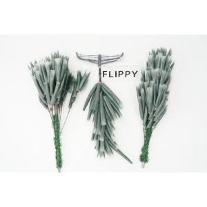 Brad artificial de Craciun tip pin, clasic, pentru interior/exterior, inaltime 150 cm, Flippy, verde, suport metalic inclus - Img 2