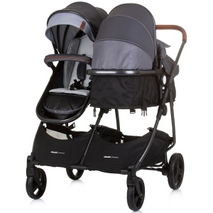 Carucior gemeni Chipolino Duo Smart 2 in 1 silver grey - Img 5