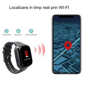 Ceas Smartwatch Pentru Copii LT31E-4G cu Functie Telefon, Localizare GPS, Istoric traseu, Apel de Monitorizare, Camera, Negru - Img 2