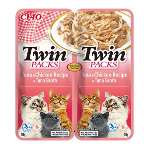 Ciao Churu Cat Twin Reteta de Ton cu Pui in Supa de Ton - Img 1