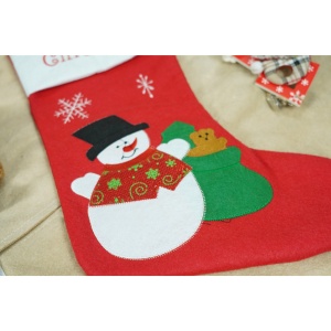Ciorap Cadouri, Flippy,cu model om de zapada,rosu, marimea 19x38 cm, textil, interior - Img 3