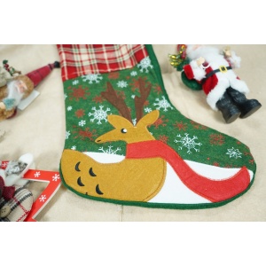 Ciorap Cadouri, Flippy,cu model ren, verde, marimea 20x40 cm, textil, interior - Img 2
