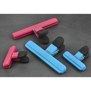 Cleste Multifunctional pentru Sigilarea Pungilor, Flippy, din Plastic, Mentine Alimentele Proaspete, 15x7.5 cm, Roz - Img 4