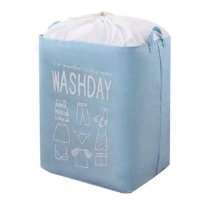 Cos depozitare, Flippy, Deschisa, 72 L, Textil, 30x40x60 cm, Albastru, Cu imprimeu - Img 4