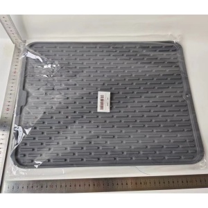 Covoras din Silicon pentru Scurgere Vase, Flippy, Uz Casnic, Rezistent la Temperaturi Ridicate, Izolator, 43x32.5 cm, Negru - Img 2