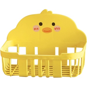 Cutie de Depozitare, Flippy, din Plastic, Montare pe Perete, Model Ratusca, 13x19x12 cm, Galben - Img 1