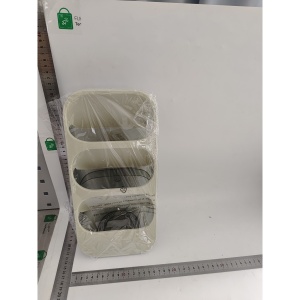 Cutie transparentă de depozitare cu inserție oblică, Verde - Img 2