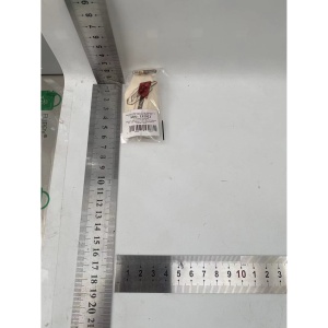Cutter pentru Cutii, Flippy, Varf Rotunjit si Zimtat, Tip Breloc, 6.5x3.5 cm, Crem - Img 2