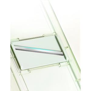 Feliator Multifunctional, Flippy, 6 in 1, pentru Fructe si Legume, 9 Piese, Maner, Lame de Inox, Recipient Stocare, Protectie Mana, ABS, 35x12x9.4 cm, Verde - Img 5