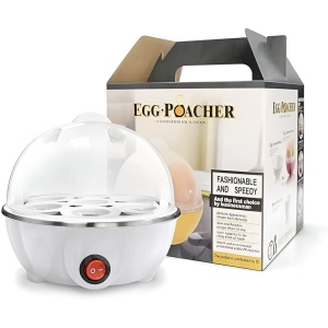 Fierbator de Oua Electric, Flipppy, Capacitate 7 oua, Aparat de fiert oua, 220V, Oprire Automata, 3 Moduri de Fiert Oua, 15 x 15 x 15 cm, Culoare Alb - Img 3