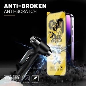 Folie de protectie Ceramica Flippy®, Transparenta HD, 9H, pentru Samsung Galaxy A33 5G margini negre - Img 2