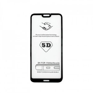 Folie de Protectie, Flippy, pentru iPhone 15 Pro, Tempered Glass 5D, Full Cover, Margini Negre, Transparent - Img 3