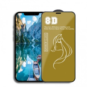 Folie de Protectie, Flippy, pentru iPhone 15 Pro, Tempered Glass Mirror 8D, Efect Oglinda, HD, Auriu - Img 1