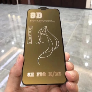 Folie de Protectie, Flippy, pentru iPhone 15, Tempered Glass Mirror 8D, Efect Oglinda, HD, Auriu - Img 3