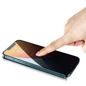 Folie protectie Flippy pentru iPhone 14, Sticla securizata, temperata, duritate 9H, Privacy 360, Transparenta, Protectie Completa - Img 3