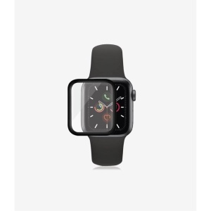 Folie Sticla pentru Apple Watch Series 2/3 38 mm adeziv pe margine Negru - Img 2