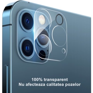 Folie Sticla pentru Camera Apple iPhone 15 Pro / 15 Pro Max, Transparenta - Img 3