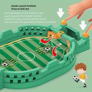 Fotbal de Masa Interactiv pentru Copii, Flippy, cu 2 Mingi Incluse, Tabela Scor, 22.8x12x4 cm, Verde - Img 7