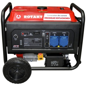 Generator De Curent Rotakt ROGE8500D, 8.5 KW (Include Funcția De Automatizare - ATS), AVR, Voltmetru, Autonomie 7 Ore - Img 3