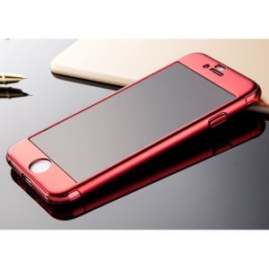 Husa Apple iPhone 6/6S 6 Joyroom (Fata + Spate) Rosu + Folie de protectie - Img 5