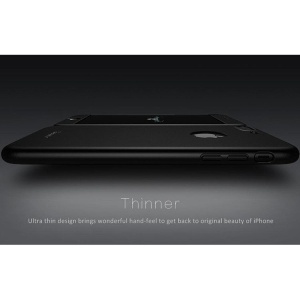 Husa Apple iPhone 7 IPAKY Full Cover 360 Negru + Folie Cadou - Img 3