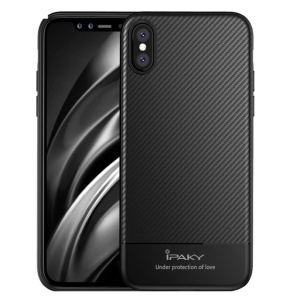 Husa Apple iPhone X IPAKY Carbon Fiber Negru - Img 3