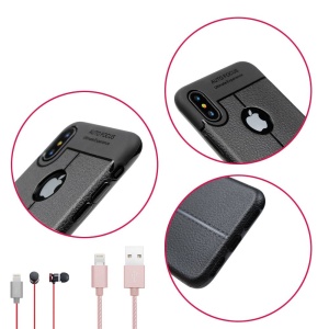 Husa Apple iPhone X Zore TPU moale Negru - Img 5