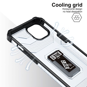 Husa de protectie Flippy compatibila cu Apple iPhone 13 Mini Acrylic Armor cu suport Negru - Img 4