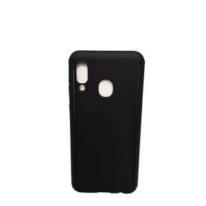 Husa de protectie Flippy compatibila cu Samsung Galaxy A20e Full Cover 360 Negru + Folie de protectie - Img 3