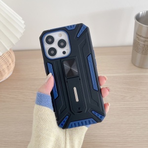 Husa de protectie Flippy pentru Apple iPhone 13 Defender Sergeant Brave cu suport,Albastru - Img 2