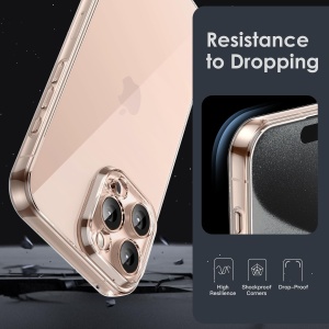 Husa de Protectie, Flippy, pentru Apple iPhone 16 Pro Max, TPU, Antisoc, Rezistenta la Impact, Protectie Camera, Transparenta - Img 4