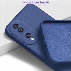 Husa de Protectie, Flippy, pentru Honor 70, Liquid Silicone, cu Microfibra pe Interior, Protectie Antisoc, Compatibil Incarcare Wireless, Albastru - Img 5