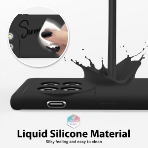Husa de Protectie, Flippy, pentru OnePlus 11 5G, Liquid Silicone, cu Microfibra pe Interior, Protectie Antisoc, Compatibil Incarcare Wireless, Negru - Img 4