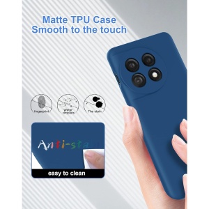 Husa de Protectie, Flippy, pentru OnePlus 11 5G, Liquid Silicone, cu Microfibra pe Interior, Protectie Antisoc, Compatibil Incarcare Wireless, Albastru - Img 6