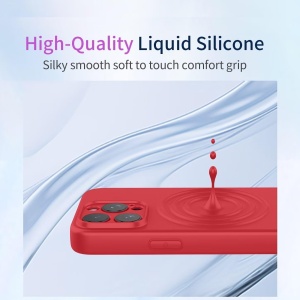 Husa de Protectie, Flippy, pentru Oppo Reno 11 F, Liquid Silicone, cu Microfibra pe Interior, Protectie Antisoc, Compatibil Incarcare Wireless, Rosu - Img 4