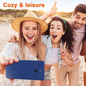 Husa de Protectie, Flippy, pentru Realme 11 Pro Plus, Liquid Silicone, cu Microfibra pe Interior, Protectie Antisoc, Compatibil Incarcare Wireless, Albastru - Img 2