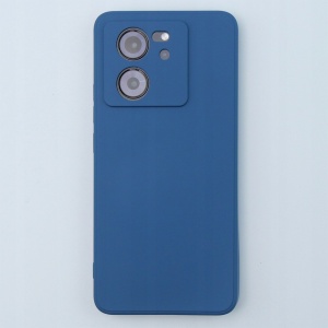 Husa de Protectie, Flippy, pentru Xiaomi Redmi 13T, Liquid Silicone, cu Microfibra pe Interior, Protectie Antisoc, Compatibil Incarcare Wireless, Albastru - Img 4