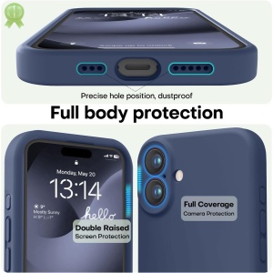 Husa de Protectie Matte TPU, Flippy, pentru OnePlus Nord CE3 Lite, Protectie Camera, Antisoc, Antizgariere, Antialunecare, Acoperire Completa, Albastru - Img 2