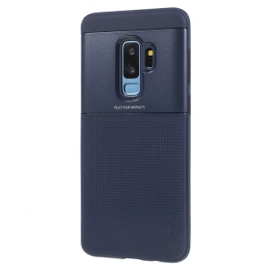 Husa de protectie pentru Samsung Galaxy S9 Plus Ipaky Elegant Grid Design TPU Hybrid Albastru - Img 1