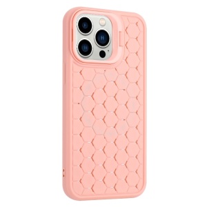 Husa de Protectie TPU, Flippy, pentru Apple iPhone 15, 3D Cube, cu Inel, Protectie Camera, Antisoc, Antizgariere, Antialunecare, Acoperire Completa, Roz - Img 4