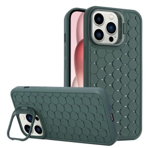 Husa de Protectie TPU, Flippy, pentru Apple iPhone 15 Plus, 3D Cube, cu Inel, Protectie Camera, Antisoc, Antizgariere, Antialunecare, Acoperire Completa, Verde - Img 1