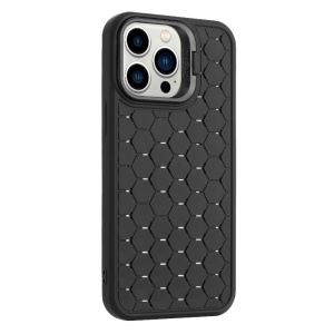 Husa de Protectie TPU, Flippy, pentru Apple iPhone 15 Pro Max, 3D Cube, cu Inel, Protectie Camera, Antisoc, Antizgariere, Antialunecare, Acoperire Completa, Negru - Img 5