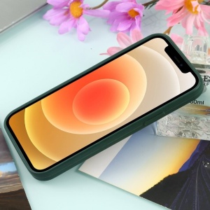 Husa MagSafe liquid large hole magnetic shell pentru Apple iPhone 14, Full Cover, Liquid Silicone, Magnetica, Incarcare Wireless, Flippy, Verde - Img 4