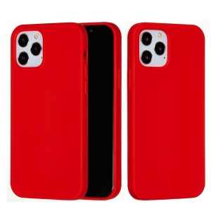 Husa pentru Apple iPhone 14 Flippy, Liquid Silicone, cu Microfibra pe interior, Protectie Antisoc, Rosu - Img 2