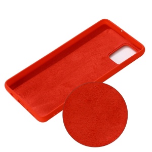 Husa protectie compatibila cu Samsung A71 Liquid Silicone Case Rosu - Img 2