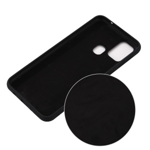 Husa protectie compatibila cu Samsung Galaxy A21S Liquid Silicone Case Negru - Img 3