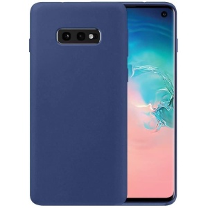Husa protectie compatibila cu Samsung S10 E Liquid Silicone Case Albastru inchis - Img 5